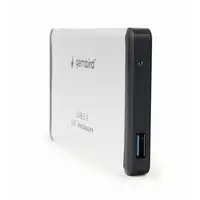 Gembird EE2-U3S-2-S caja para disco duro externo Caja de disco duro (HDD) Plata 2.