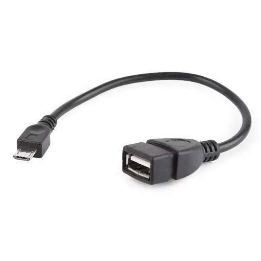 Gembird USB A - Micro-USB B, 0.15m cable USB USB 2.0 0,15 m Negro
