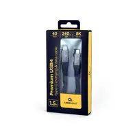 Gembird CCBP-USB4-CMCM240-1.5M cable USB USB4 Gen 3x2 1,5 m USB C Negro, Plata