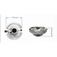 Gembird CPU-HURACAN-X40 sistema de refrigeración para ordenador Procesador Refrige