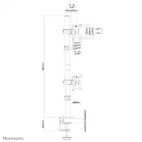 Neomounts FPMA-D550DVBLACK Brazo de monitor 10-32" - instalación vertical