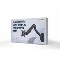 Gembird MA-WA1-02 soporte para monitor 68,6 cm (27") Pared Negro