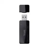 Trust NANGA lector de tarjeta USB 3.2 Gen 1 (3.1 Gen 1) Type-A Negro