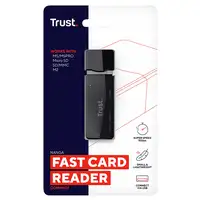 Trust NANGA lector de tarjeta USB 3.2 Gen 1 (3.1 Gen 1) Type-A Negro