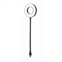 Gembird NL-LEDRING-01 aparato USB Negro, Blanco Lámpara