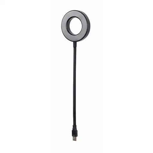 Gembird NL-LEDRING-01 aparato USB Negro, Blanco Lámpara