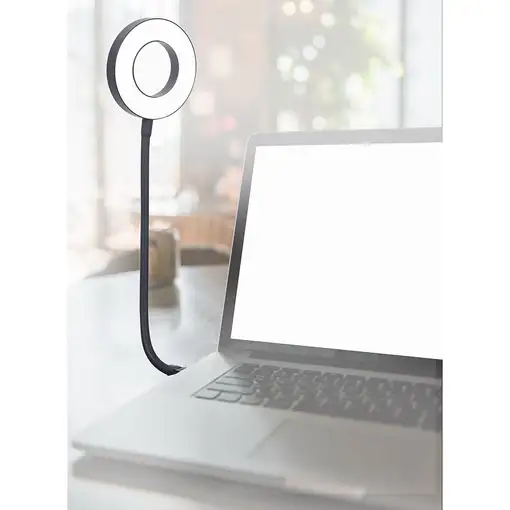 Gembird NL-LEDRING-01 aparato USB Negro, Blanco Lámpara