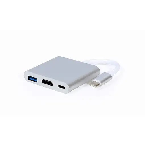 Gembird A-CM-HDMIF-02-SV Adaptador gráfico USB Plata