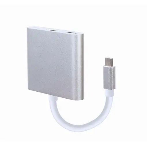 Gembird A-CM-HDMIF-02-SV Adaptador gráfico USB Plata