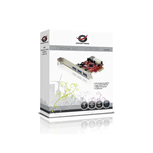 Conceptronic C4USB3EXI tarjeta y adaptador de interfaz Interno USB 3.2 Gen 1 (3.1
