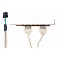 Gembird Bracket conexión doble USB a placa base