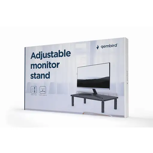 Gembird MS-TABLE-01 soporte para monitor Escritorio Negro