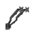 Gembird MA-WA2-01 soporte para monitor 68,6 cm (27") Pared Negro