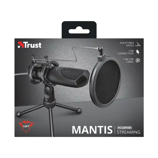 Trust GXT 232 Mantis Negro Micrófono para PC