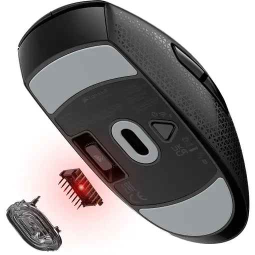 Corsair M55 ratón Juego mano derecha RF Wireless + Bluetooth + USB Type-A Óptico 2