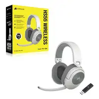 Corsair HS55 WIRELESS Auriculares Inalámbrico Diadema Juego Bluetooth Blanco