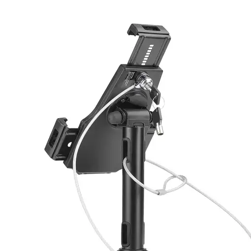 AISENS Soporte Antirobo de Sobremesa / Pared Ajustable (1 Pivote) para Tablet, Neg