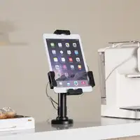 AISENS Soporte Antirobo de Sobremesa / Pared Ajustable (1 Pivote) para Tablet, Neg
