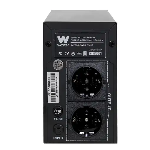 Woxter PE26-062 sistema de alimentación ininterrumpida (UPS) 0,65 kVA 360 W 3 sali