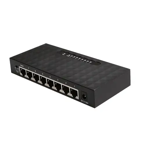 iggual GES8000 No administrado Gigabit Ethernet (10/100/1000) Negro