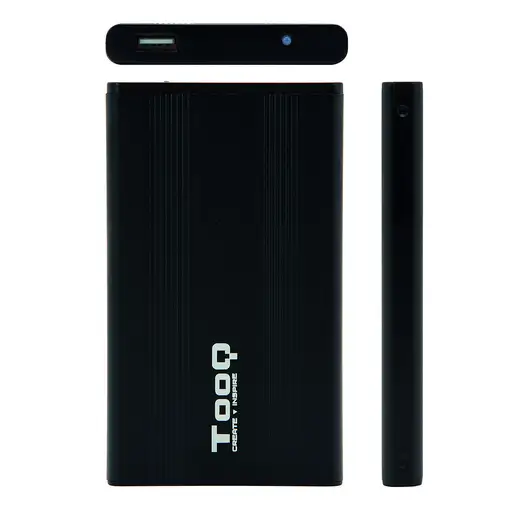TooQ CAJA HDD 2.5" SATA A USB 2.0 NEGRA