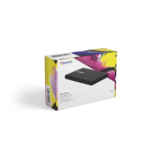 TooQ CAJA HDD 2.5" SATA A USB 2.0 NEGRA