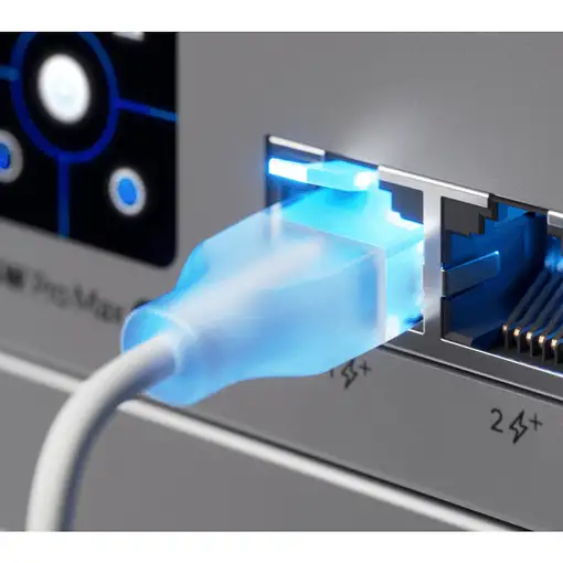 Ubiquiti UACC-Cable-Patch-EL-8M-W cable de red Translúcido, Blanco Cat6