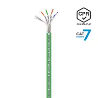 AISENS Cable de Red RJ45 LSZH CPR Cca CAT.7 600 MHZ S/FTP AWG23, Verde, 500 m