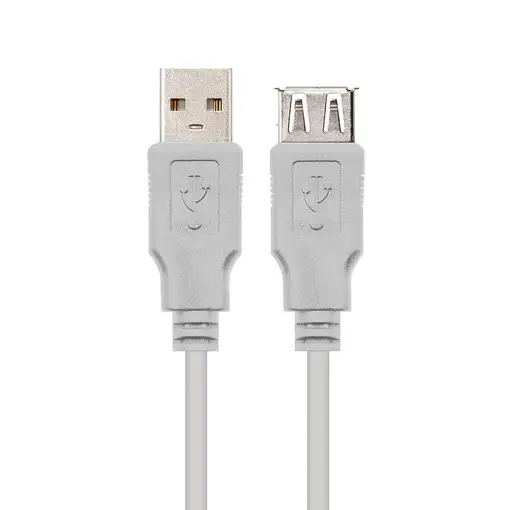 Nanocable CABLE USB 2.0, TIPO A/M-A/H, BEIGE, 1.0M