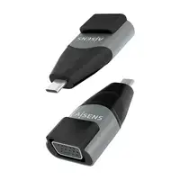 AISENS Adaptador Conversor Aluminio USB-C a VGA, USB-C/M-HDB15/H, Gris
