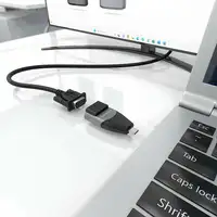 AISENS Adaptador Conversor Aluminio USB-C a VGA, USB-C/M-HDB15/H, Gris