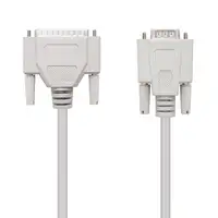 Nanocable CABLE SERIE NULL MODEM DB9/H-DB25/M 1.8 M