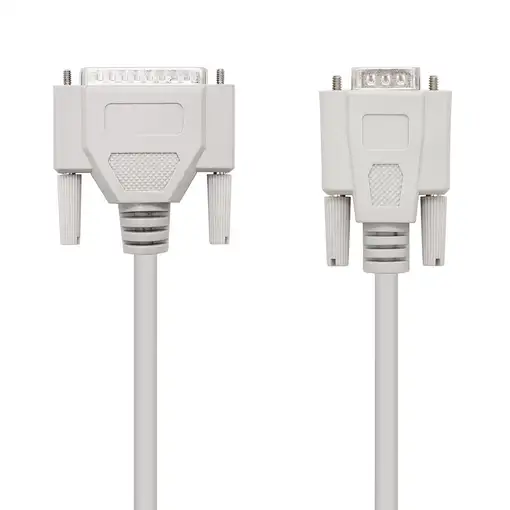 Nanocable CABLE SERIE NULL MODEM DB9/H-DB25/M 1.8 M