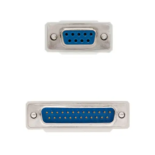 Nanocable CABLE SERIE NULL MODEM DB9/H-DB25/M 1.8 M