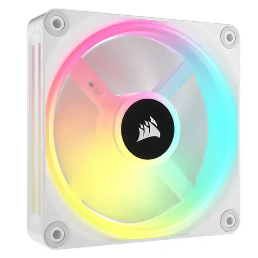 Corsair iCUE LINK QX120 RGB Carcasa del ordenador Ventilador 12 cm Blanco 3 pieza(