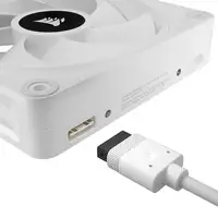 Corsair iCUE LINK QX120 RGB Carcasa del ordenador Ventilador 12 cm Blanco 3 pieza(