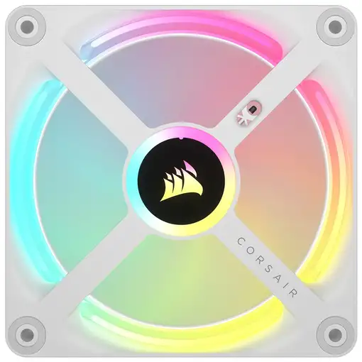 Corsair iCUE LINK QX120 RGB Carcasa del ordenador Ventilador 12 cm Blanco 3 pieza(
