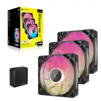 Corsair iCUE LINK RX120 MAX RGB Carcasa del ordenador Ventilador 12 cm Negro 3 pie