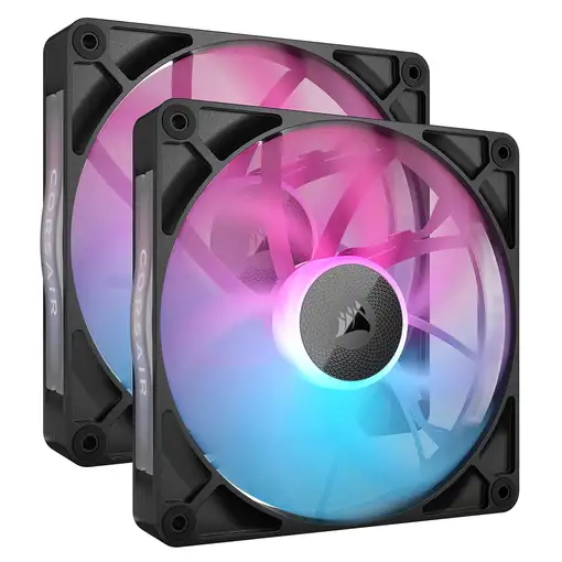 Corsair iCUE LINK RX140 RGB Carcasa del ordenador Ventilador 14 cm Negro 2 pieza(s