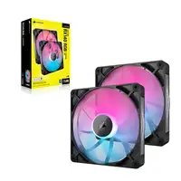 Corsair iCUE LINK RX140 RGB Carcasa del ordenador Ventilador 14 cm Negro 2 pieza(s