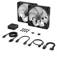 Corsair iCUE LINK RX140 RGB Carcasa del ordenador Ventilador 14 cm Negro 2 pieza(s