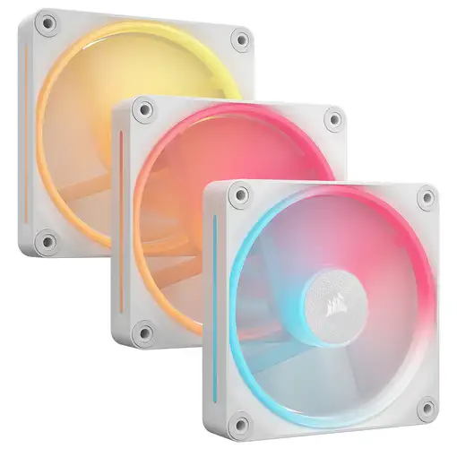 Corsair iCUE LINK LX120-R RGB Carcasa del ordenador Ventilador 12 cm Blanco 3 piez
