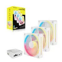 Corsair iCUE LINK LX120-R RGB Carcasa del ordenador Ventilador 12 cm Blanco 3 piez