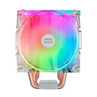 Mars Gaming Disipador CPU Triple ARGB, 6 Heatpipes HCT, TDP 220 W, 2 Ventiladores