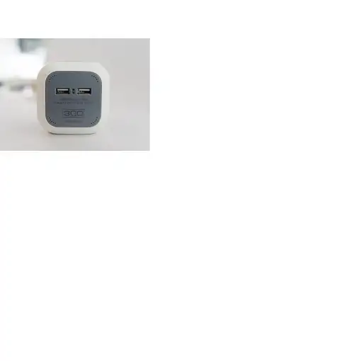 3GO REG4CUBEUSB base múltiple 1,4 m 4 salidas AC Interior Gris, Blanco