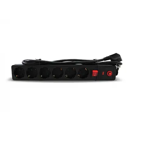 3GO REGP6 base múltiple 1,5 m 6 salidas AC Interior Negro
