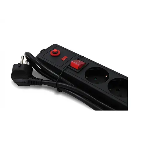 3GO REGP6 base múltiple 1,5 m 6 salidas AC Interior Negro