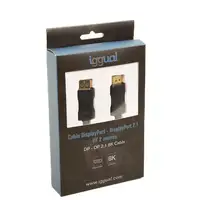 iggual IGG318362 cable DisplayPort 2 m Negro