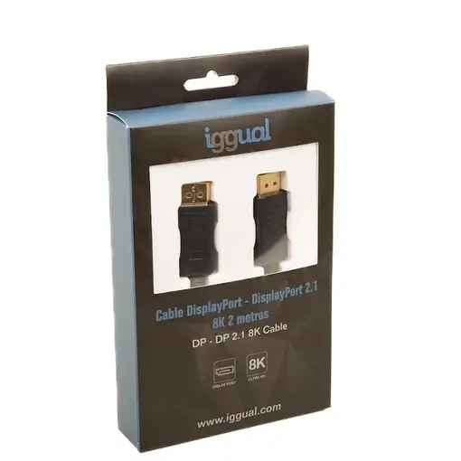iggual IGG318362 cable DisplayPort 2 m Negro