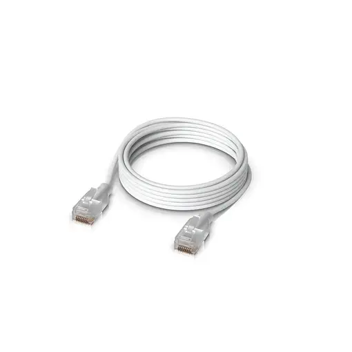Ubiquiti UACC-Cable-Patch-EL-2M-W cable de red Translúcido, Blanco Cat6